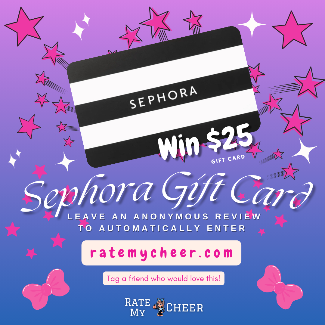 Rate My Cheer $25 Sephora Gift Card Giveaway – Official Terms & Conditions